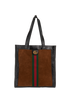 Large Vertical Tote, &pound;750, Handbags, Brown, Suede, Front view